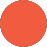 Fluorescent Label Blank 3in Red/Orange 210 per roll