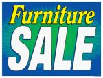 Window Poster 50'' x 38'' Furniture Sale Horizontal