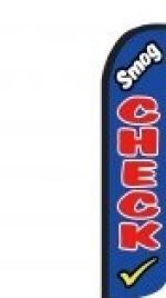 Swooper Feather Flags Only  11.5' Smog Check blue Windless