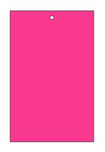 Blank Cards Tags Bright Pink Fluorescent with hole, no string