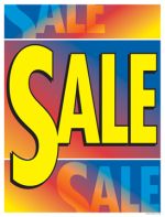 Retail Sale Signs Posters Sale multicolor