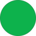 Fluorescent Label Blank 3in Green 210 per roll