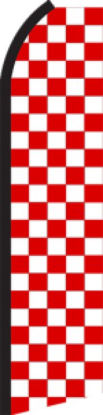 Feather Banner Flag Only 11.5' Red White Checker