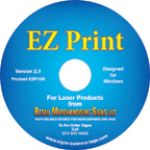 EZP100  EZ Print PC-Laser Card-Retail Sign Making Software for Laser Signs and Tags