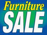 18" x 24" Lawn Sign Furniture Sale burst