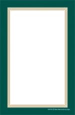 Unstrung Drilled Tag Border green gold