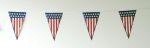 Patriotic 60' String Pennant US Flag Design